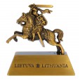 Aukso spalvos skulptūra Vytis